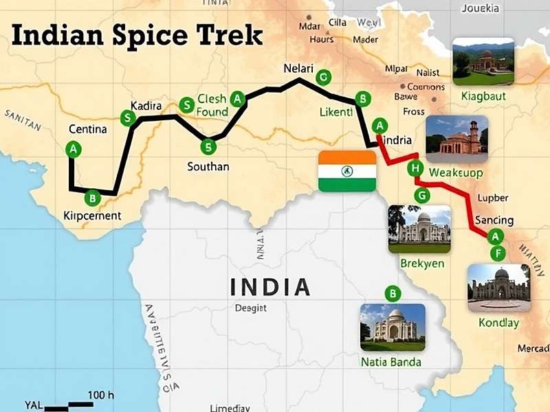 Indian Spice Trek India Map
